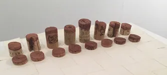 cork piece chess set