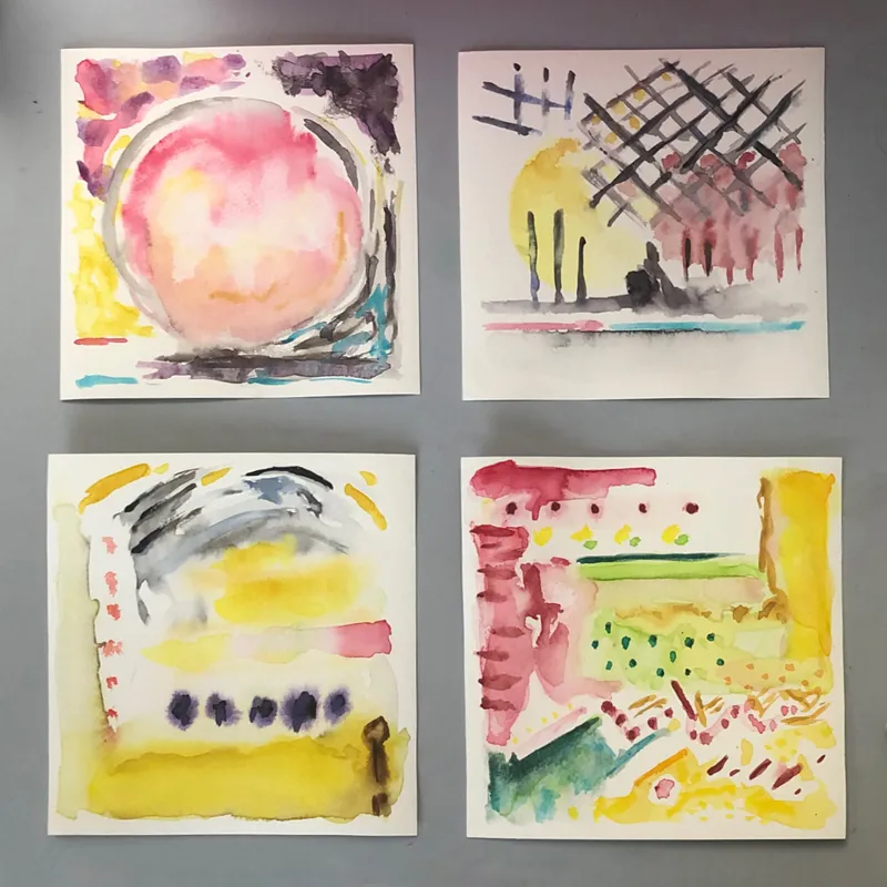 Mentira studies, watercolor, 2020