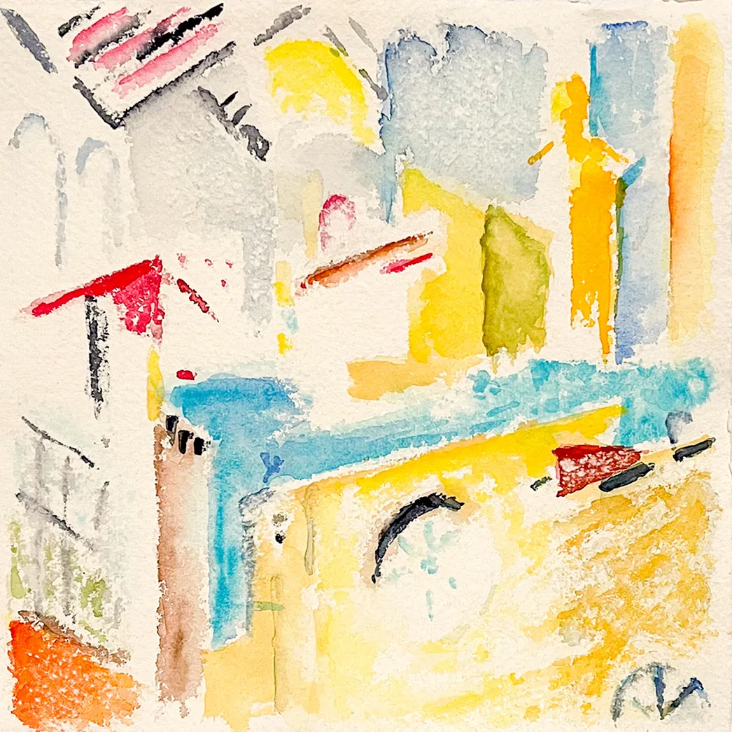 watercolor: Verano Valencia, watercolor, 2023